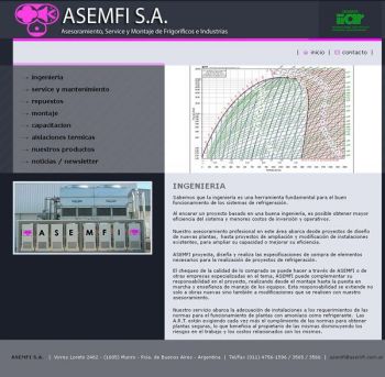 diseño web: Asemfi