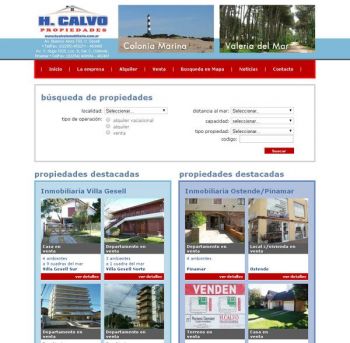 sitios para inmobiliarias: HCalvo Inmuebles