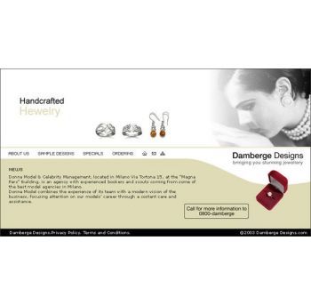 diseño web: Damberge Designs