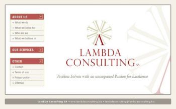 diseño web: Lambda Consulting