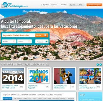 diseño: Rentalugar - DiseÃƒÂ±o Web sitio alquileres temporarios