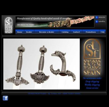 diseño web: Swords from Toledo